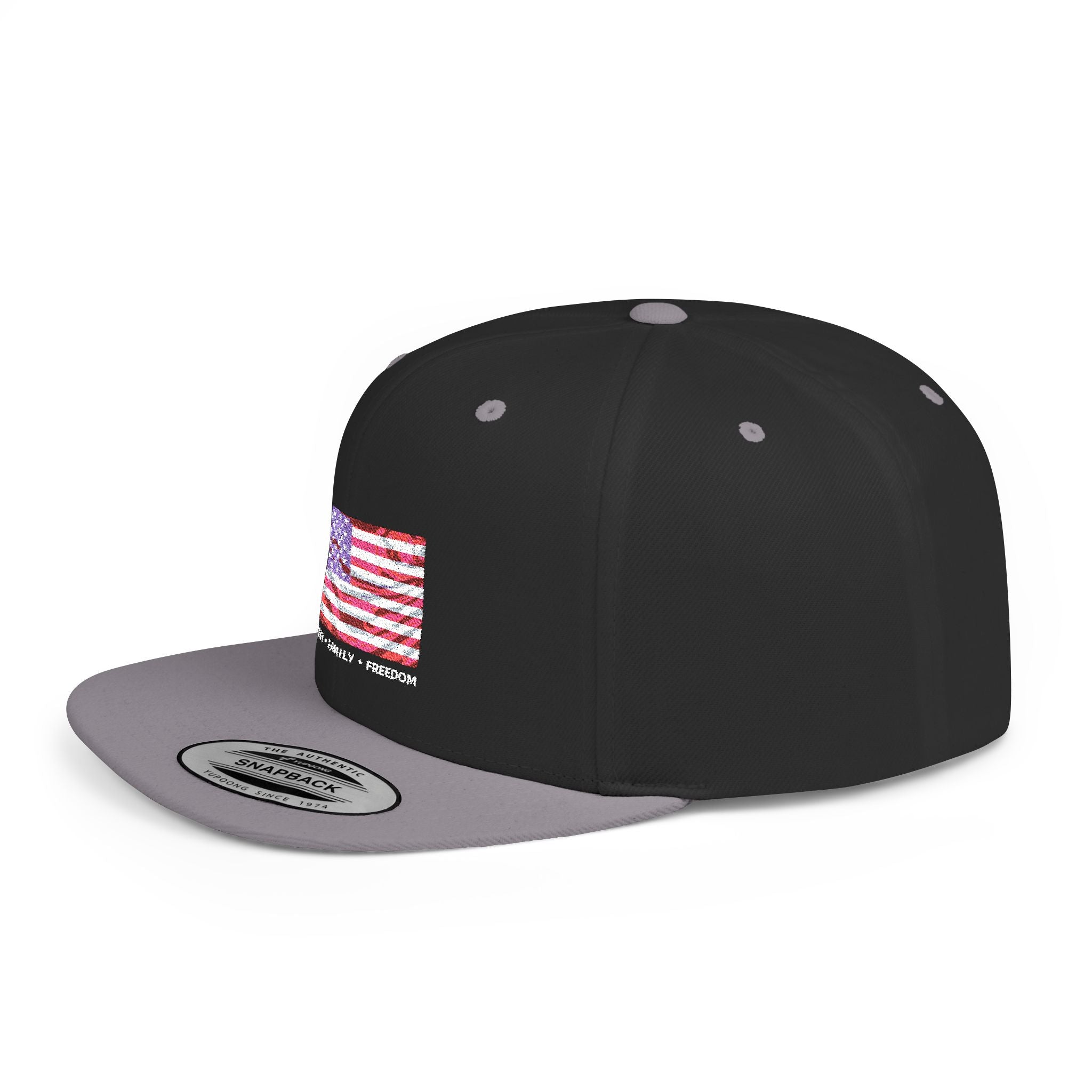 Faith*Family*Freedom Patriotic Flat Bill Snapback Hat with Glitter American Flag, USA Pride, Men's & Women's Accessories, Fourth of July, Summer Fashion