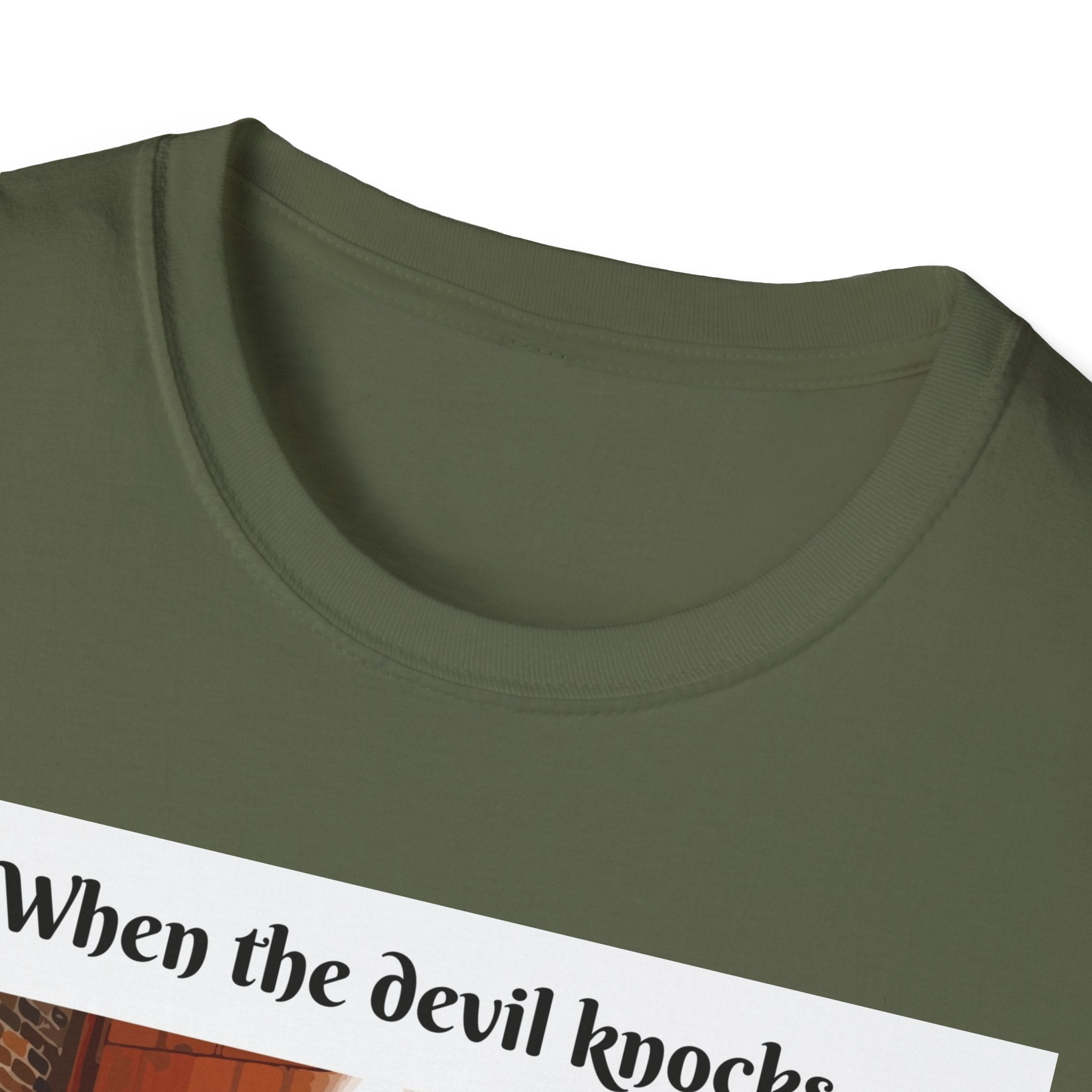 When the devil knocks/ Ask Jesus to answer the door!