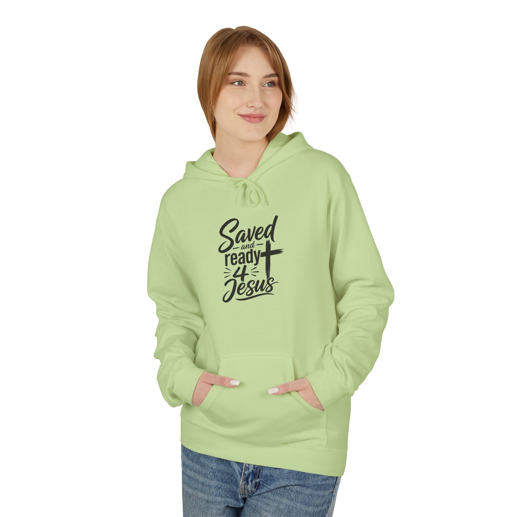 Saved and Ready 4 Jesus   Hoodie — Christian Faith Graphic Hoodie