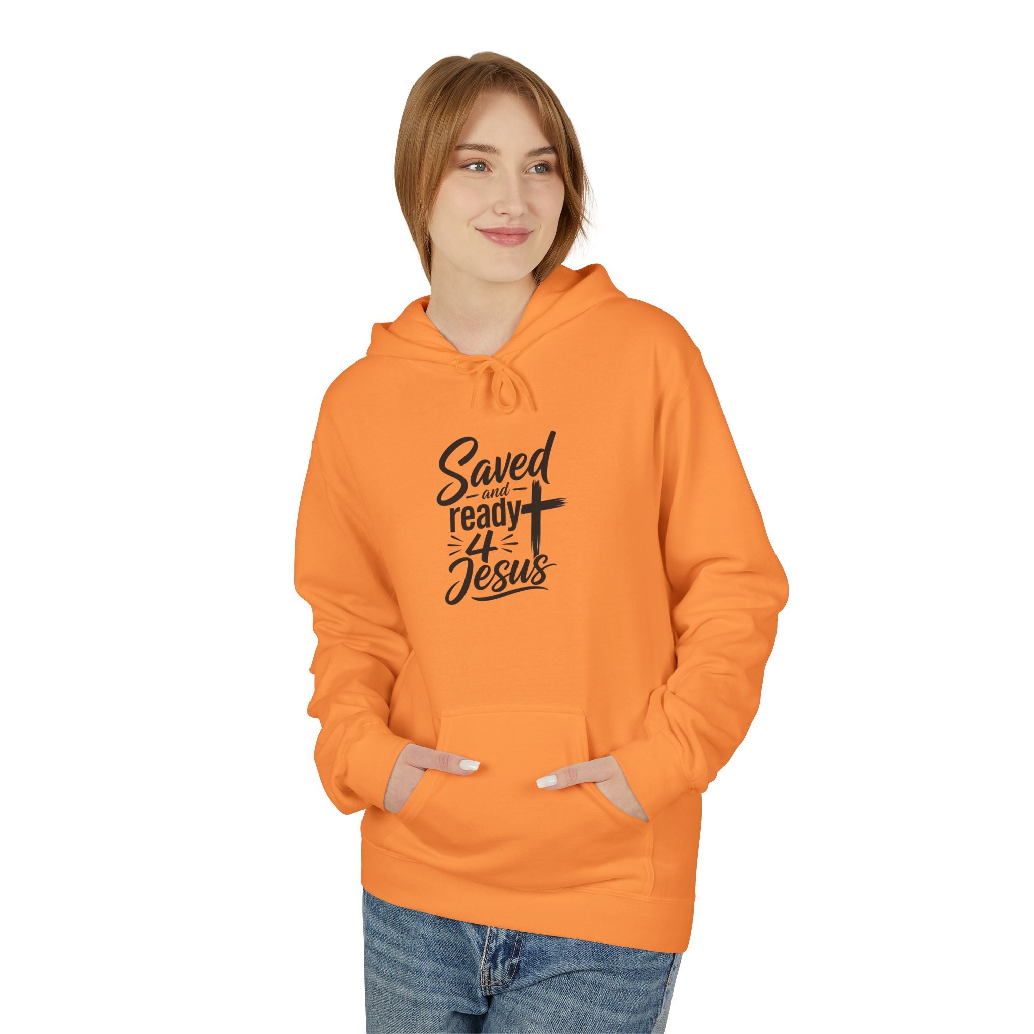 Saved and Ready 4 Jesus   Hoodie — Christian Faith Graphic Hoodie